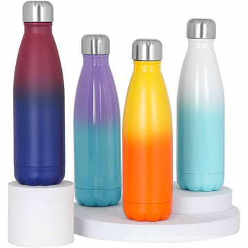 Attractive Price New Type Huge Double Wall Cola Shape Sports Stainless Steel Water Bottle 500Ml